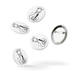 Hagfish Pin Button Set