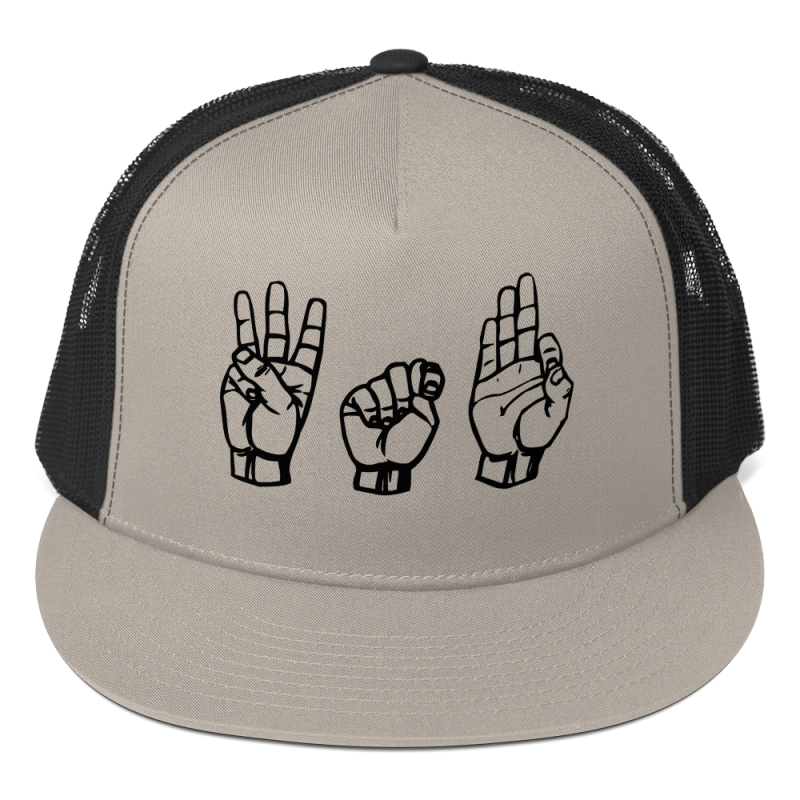 American Sign Language WTF Trucker Cap