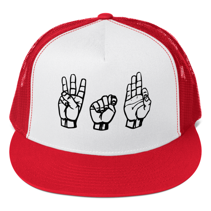 American Sign Language WTF Trucker Cap