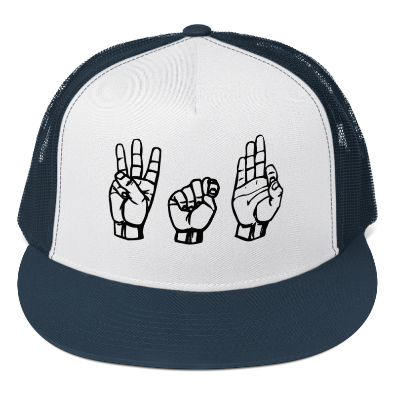 American Sign Language WTF Trucker Cap