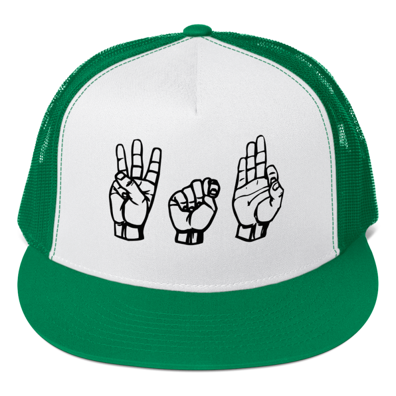 American Sign Language WTF Trucker Cap