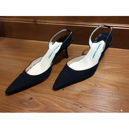 Manolo Blahnik Black Pumps, Size 36.5, Used