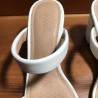 Soludos White Block Heels, Size 7, Used