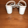 Soludos White Block Heels, Size 7, Used