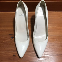 Stuart Weitzman White Heels, Size 7, Used