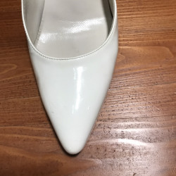 Stuart Weitzman White Heels, Size 7, Used